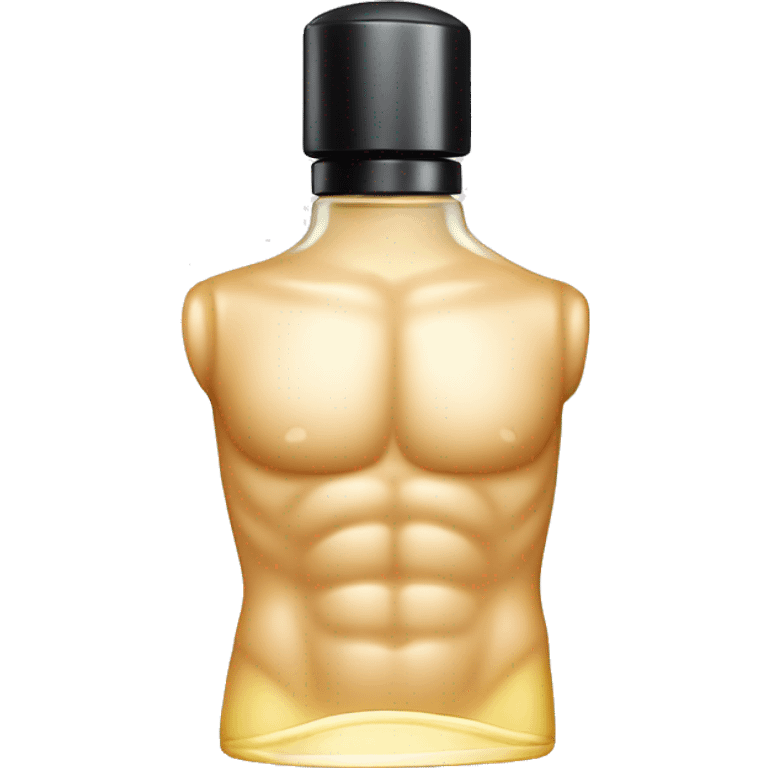 Le Male Perfume bottle in shape of a man's body emoji