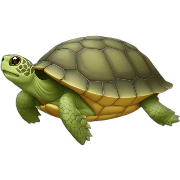 Une tortue qui se promène emoji