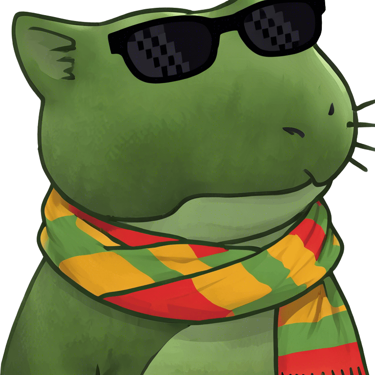 Cat with sunglasses emoji