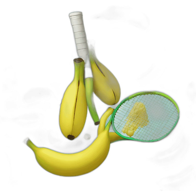 Banana won a tennis tournament emoji