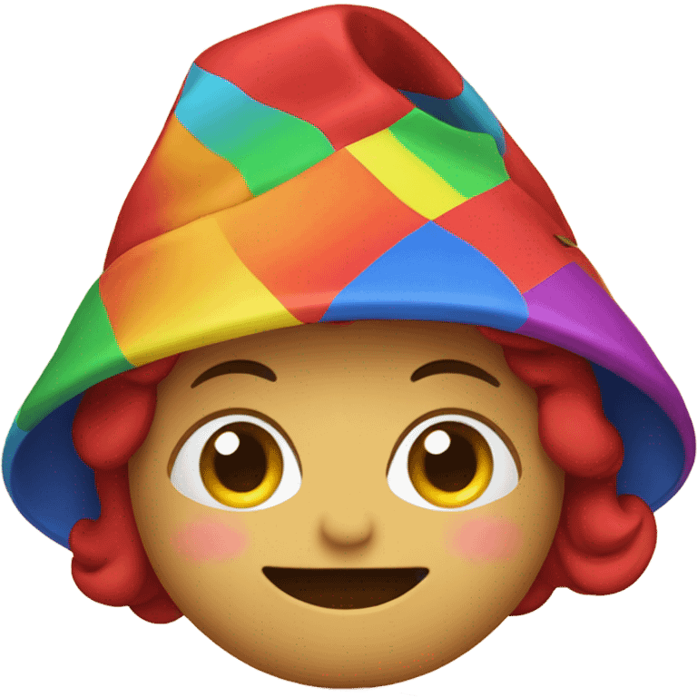 Apple with a hat emoji