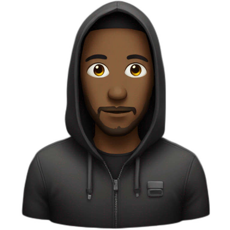 black hacker emoji