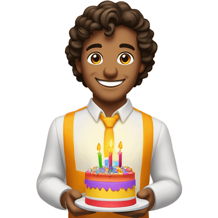 Lando NORRIS Hold birthday cake for you emoji