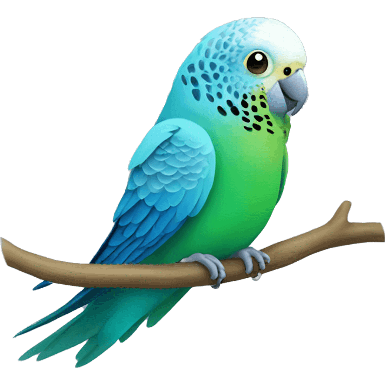 blue and green budgies emoji