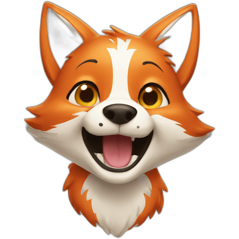 Happy fox emoji