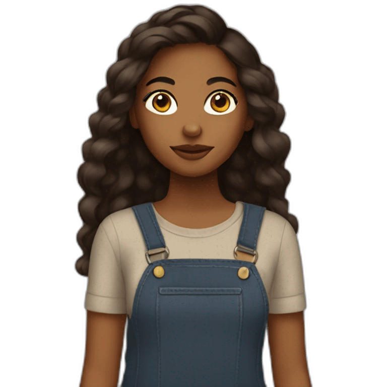 brown girl as a designer emoji