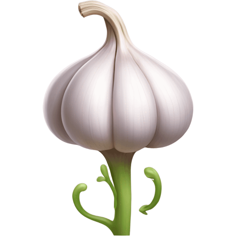 Feminine garlic emoji