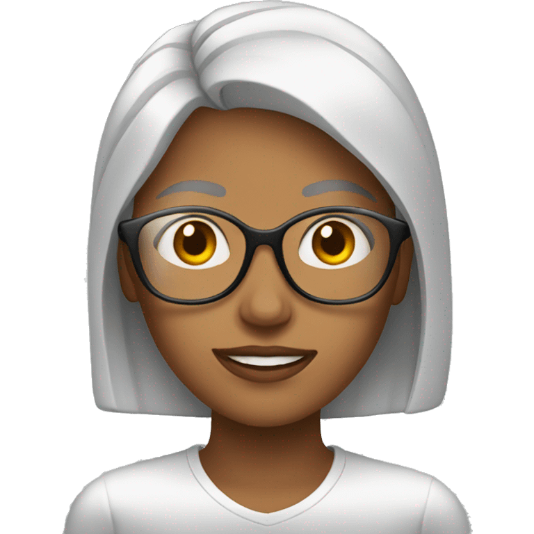 Women with glass emoji