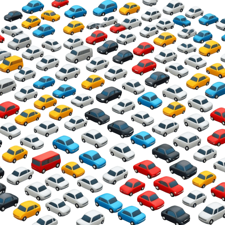 A lot of cars emoji