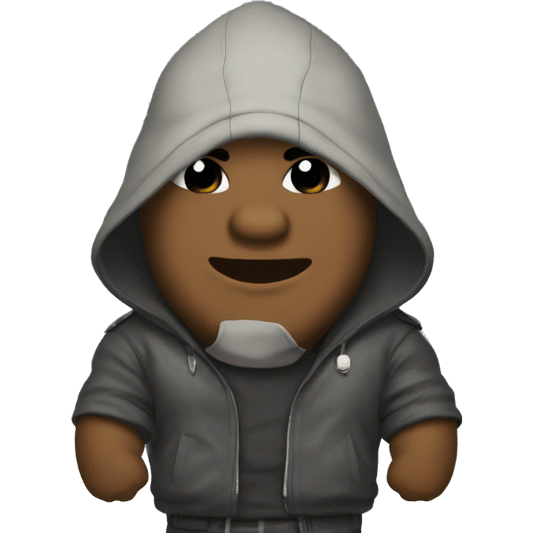 A Roadman sharks,front facing with badass clothes emoji