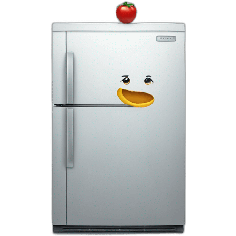 A refrigerator with no food in it emoji