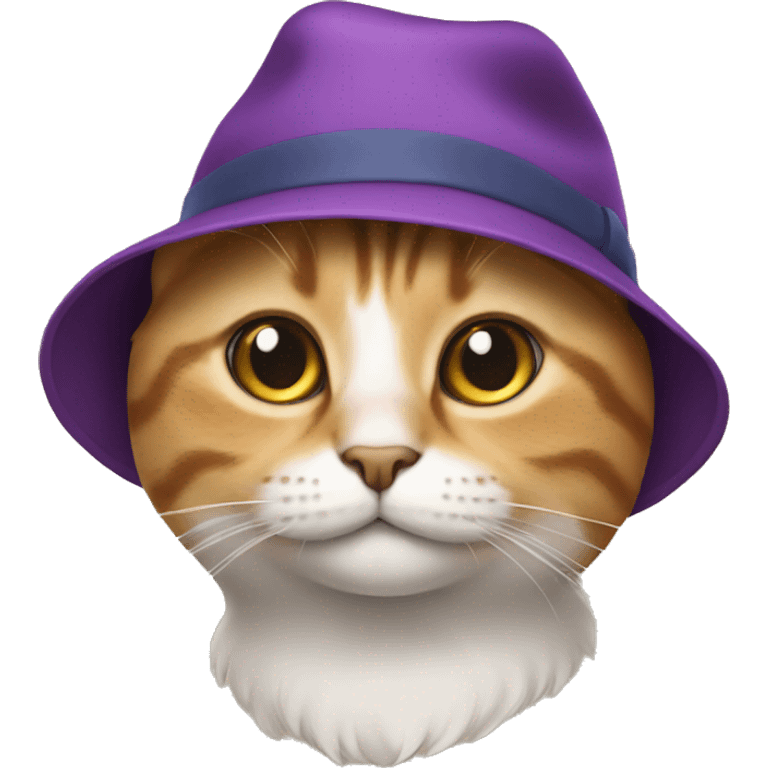 Cat wearing a hat emoji