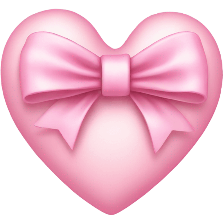 Light pink heart with bow emoji