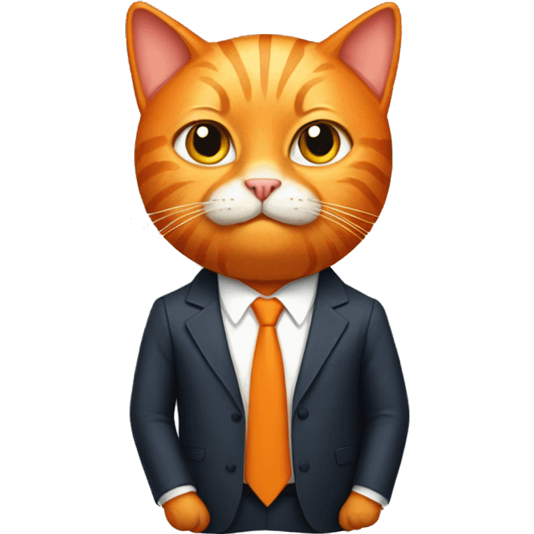 orange cat president  emoji