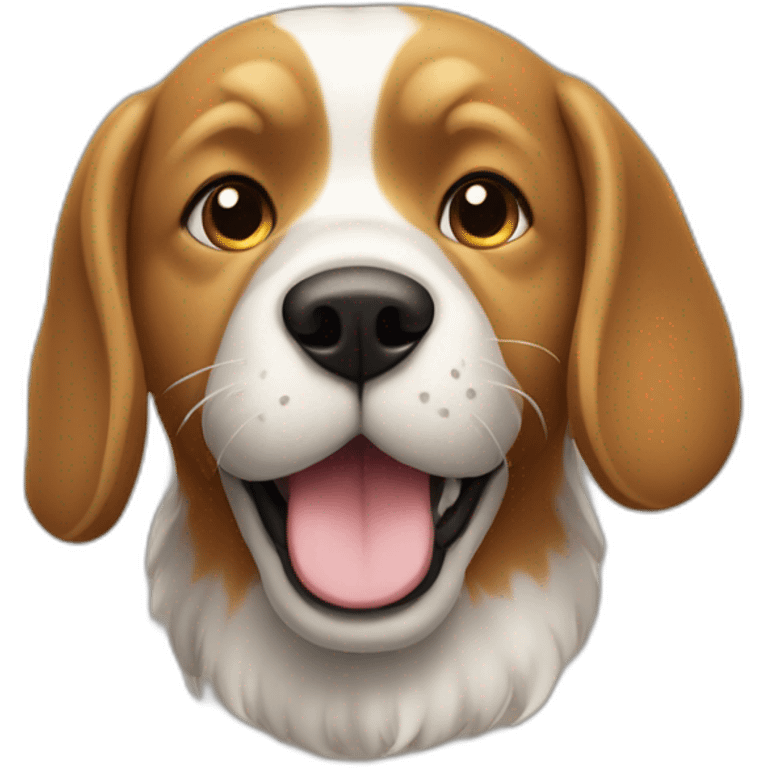 Chat qui joue avec un chien emoji