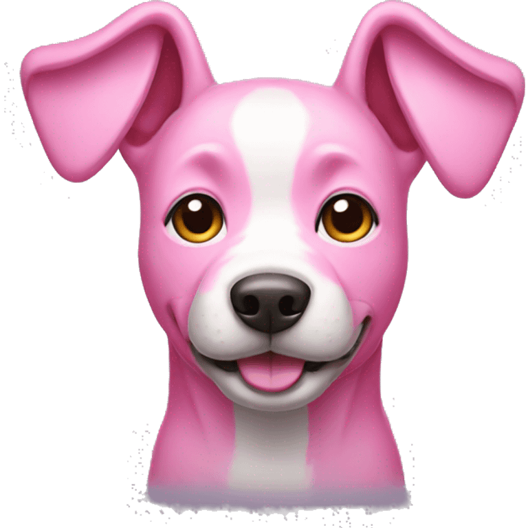 pink dog emoji