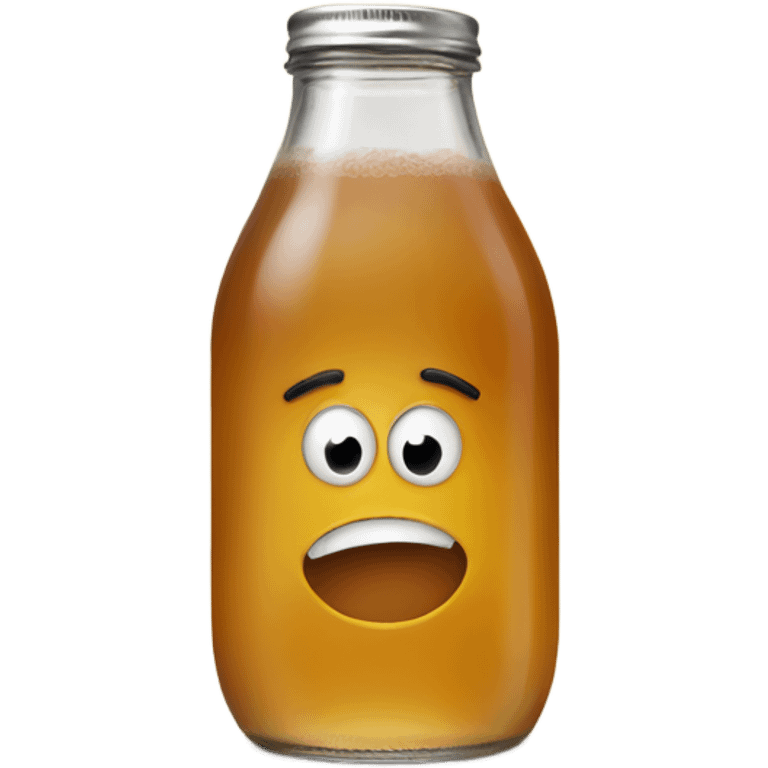 kombucha with a hungry face emoji