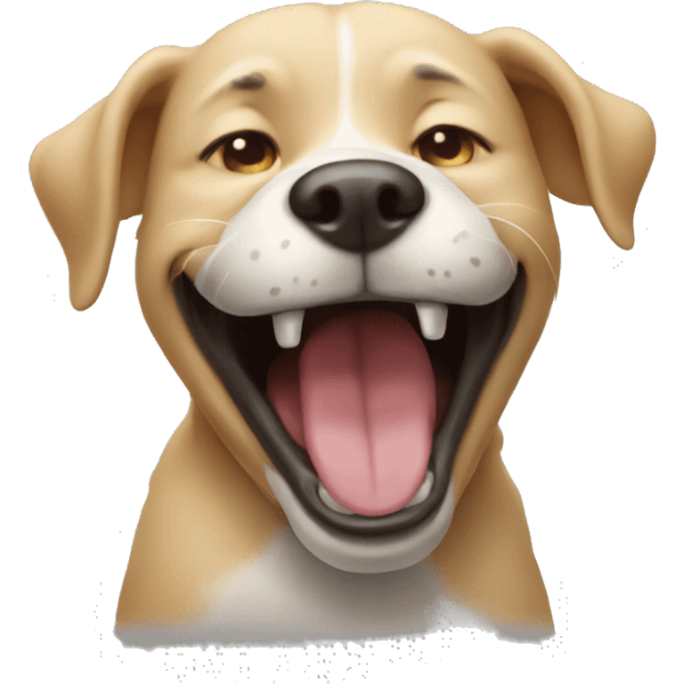 laughing dog emoji