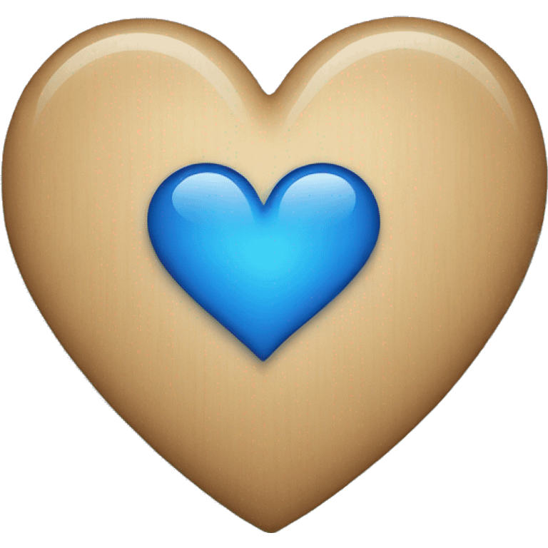 Iphone Blue heart emoji