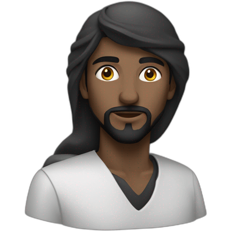 Noir sur un arabes emoji