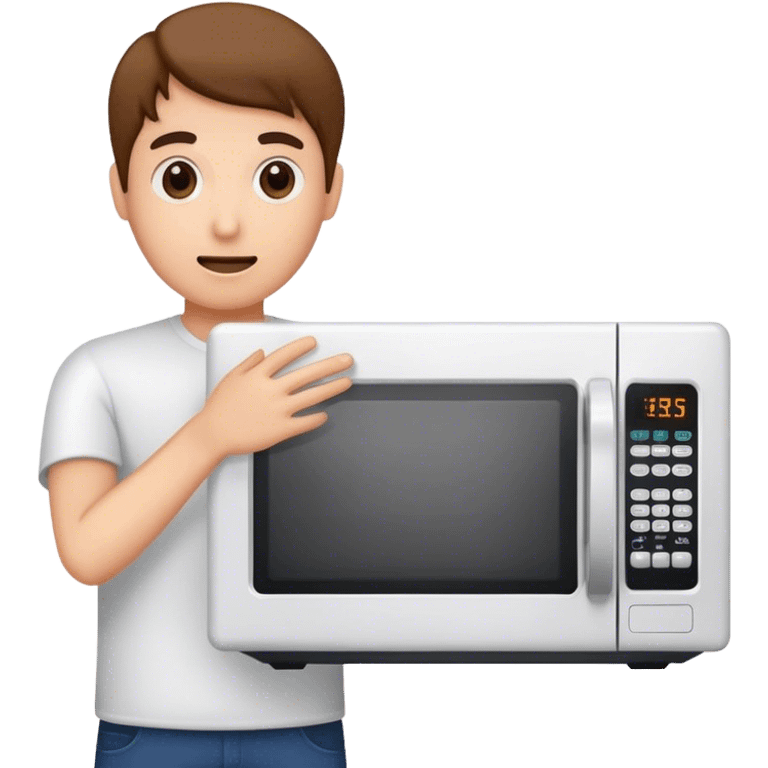 someone opens a microwave emoji