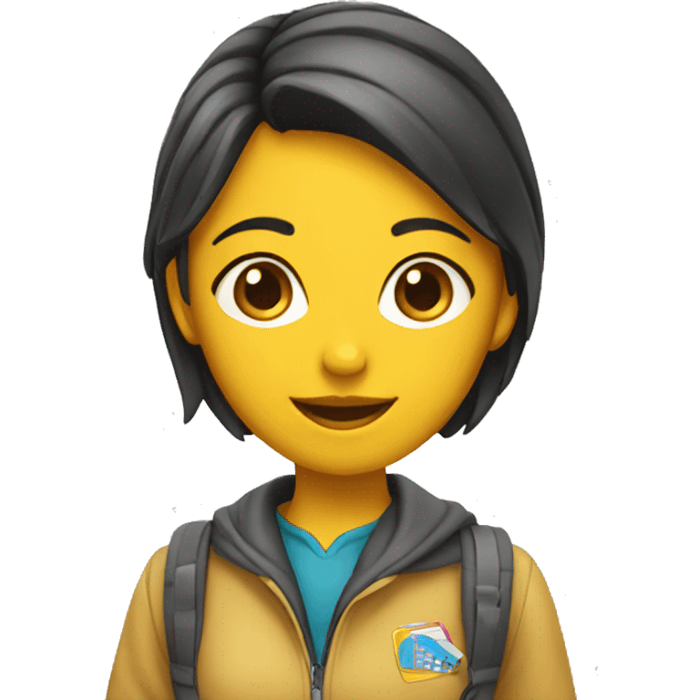 Chica estudiante emoji