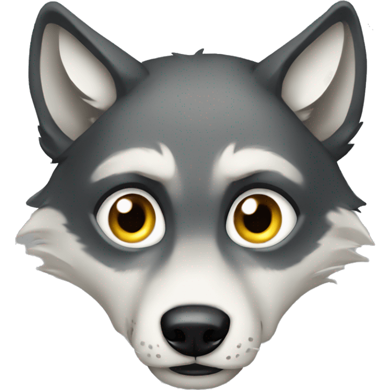 a wolf have 10 eyes emoji