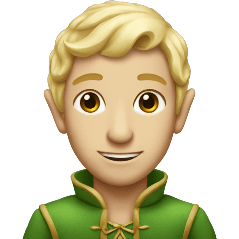 a elf male with blonde hair emoji