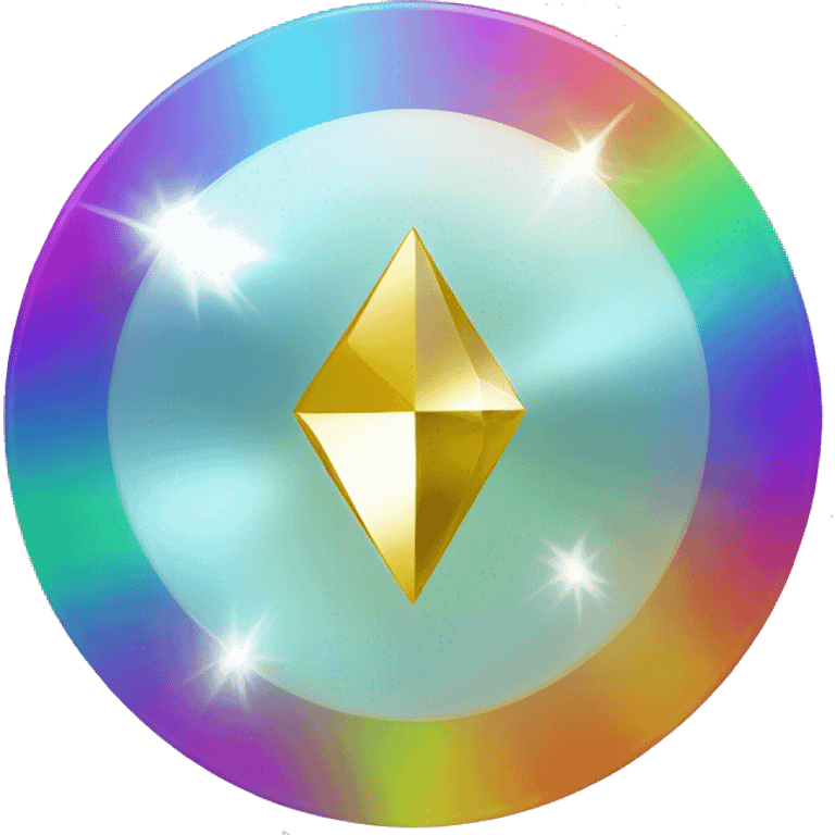 diamond coloured disc emoji