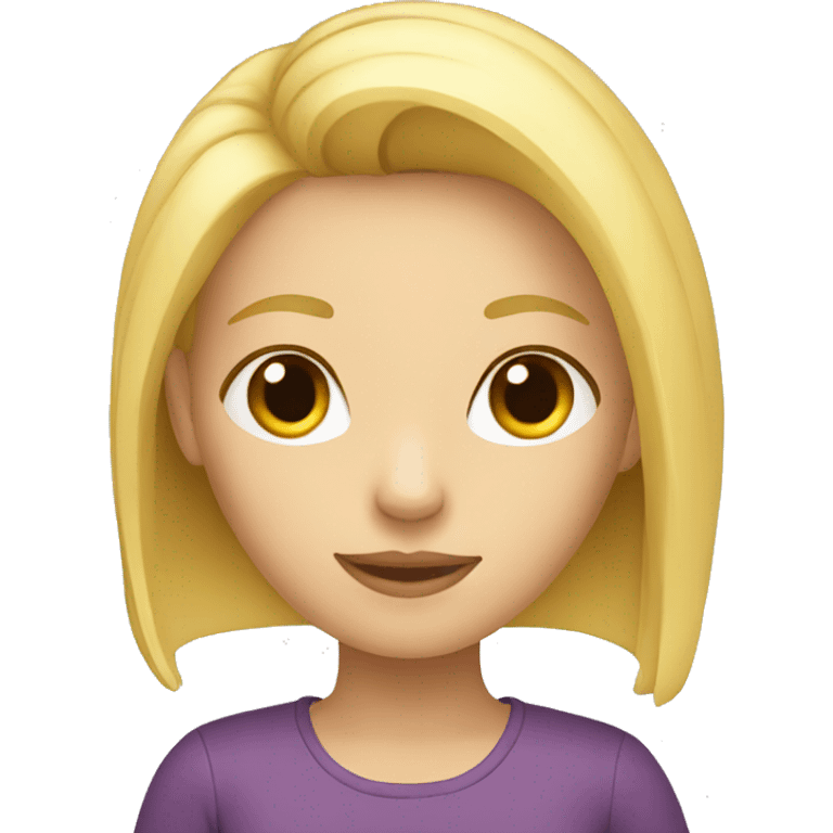 blonde girl emoji