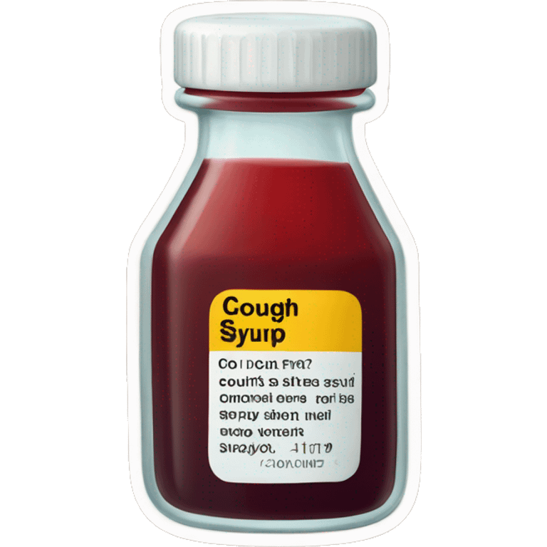 cough syrup bottle emoji