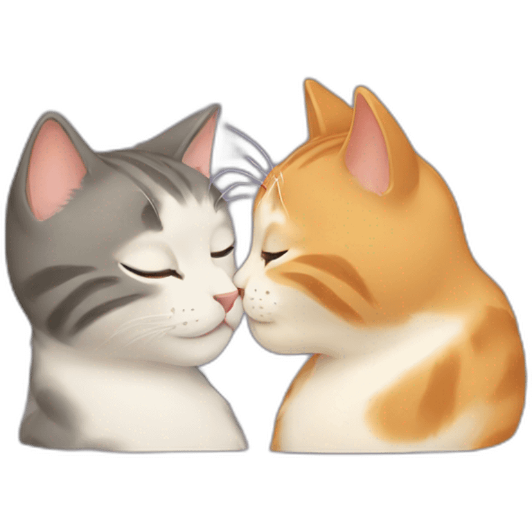 Cat kissing emoji