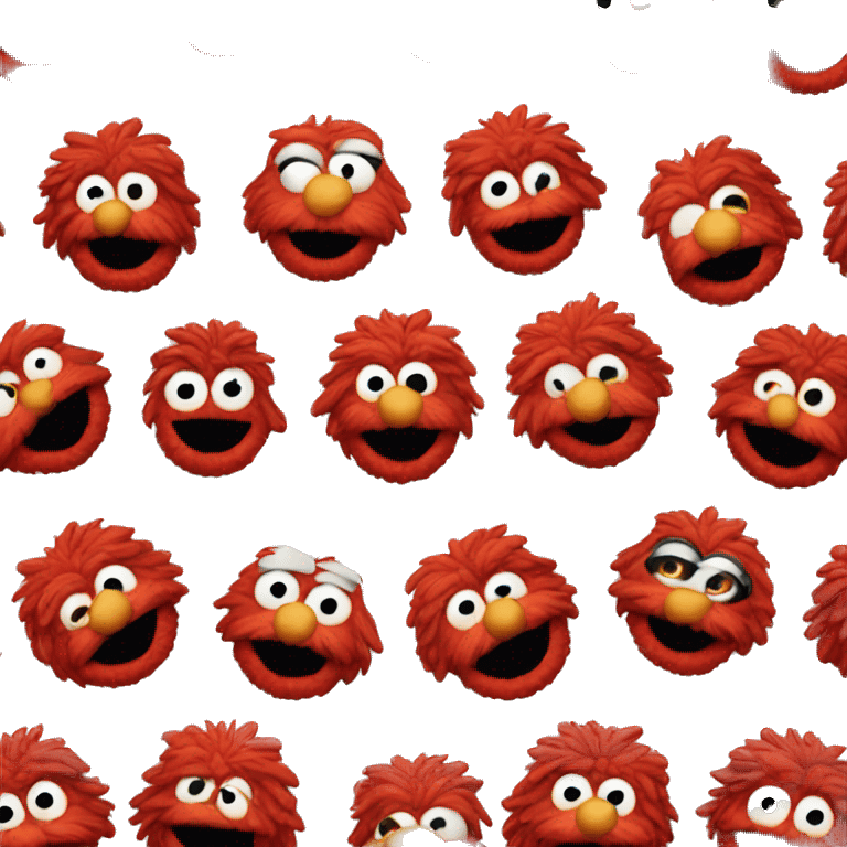 Elmo friendly and cute emoji