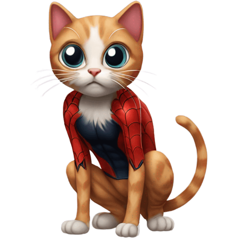 Spider man cat emoji