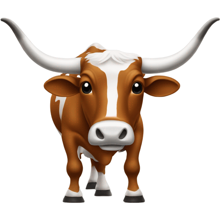 Longhorn with a football emoji