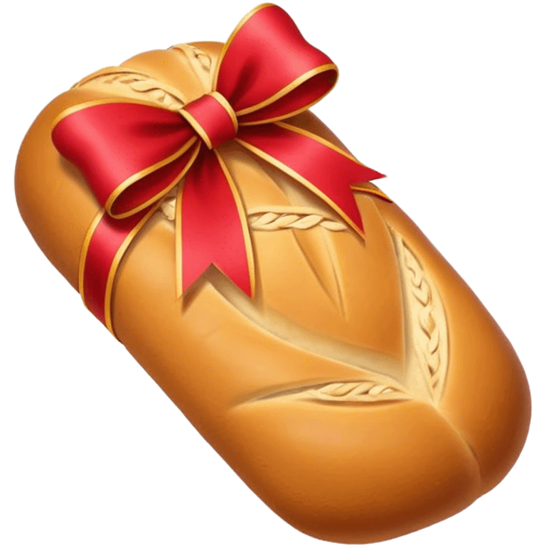 bread with ribbon emoji