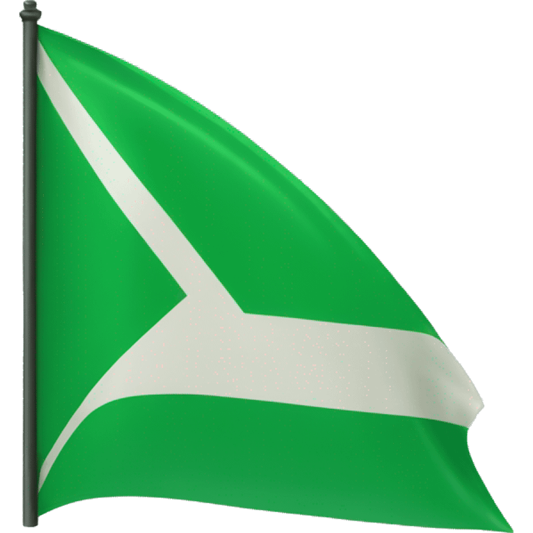 Green triangular flag emoji