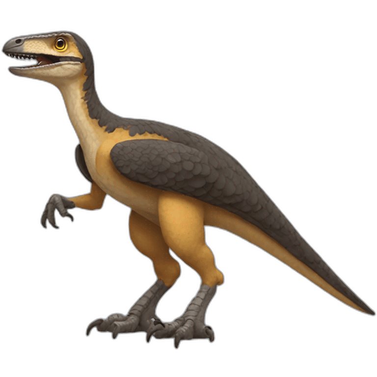 Velocirraptor alegre emoji