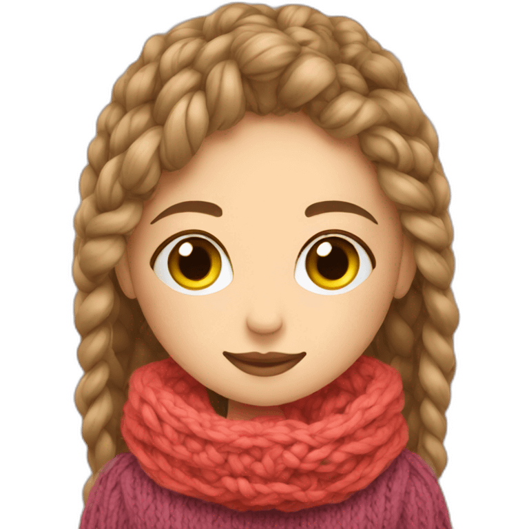 girl knits emoji