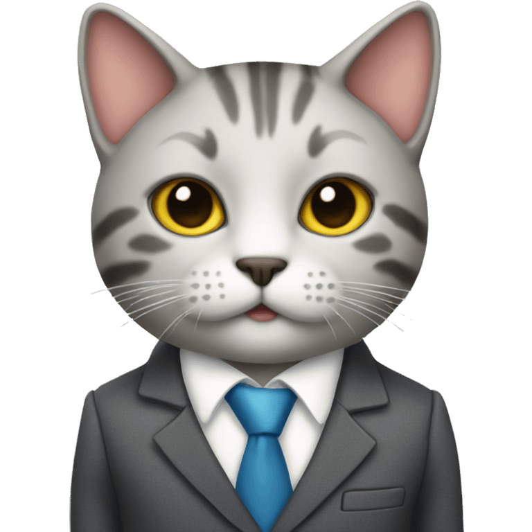 Cat wearing a suit  emoji