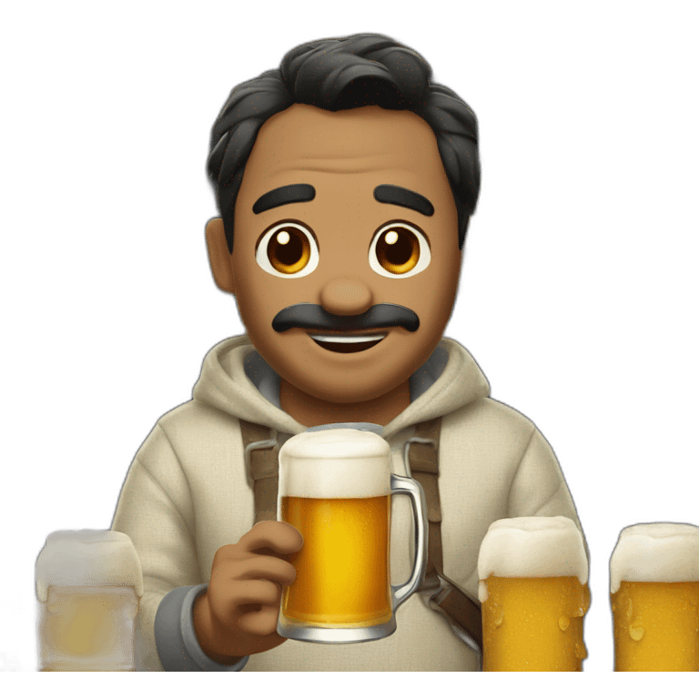 Stitch buvant une bière emoji