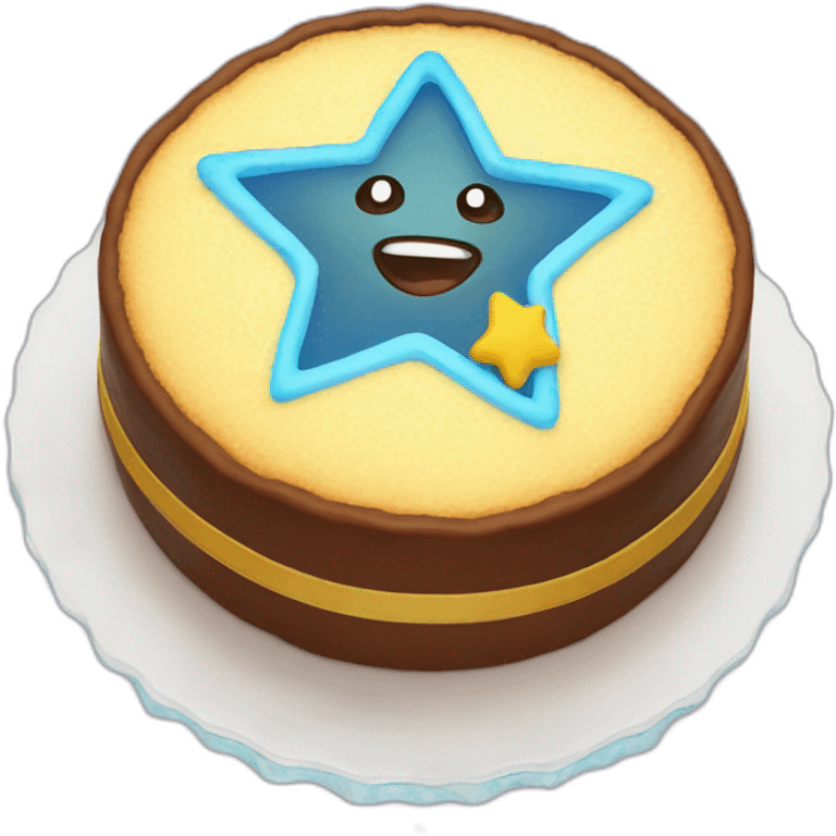 Star light cake emoji