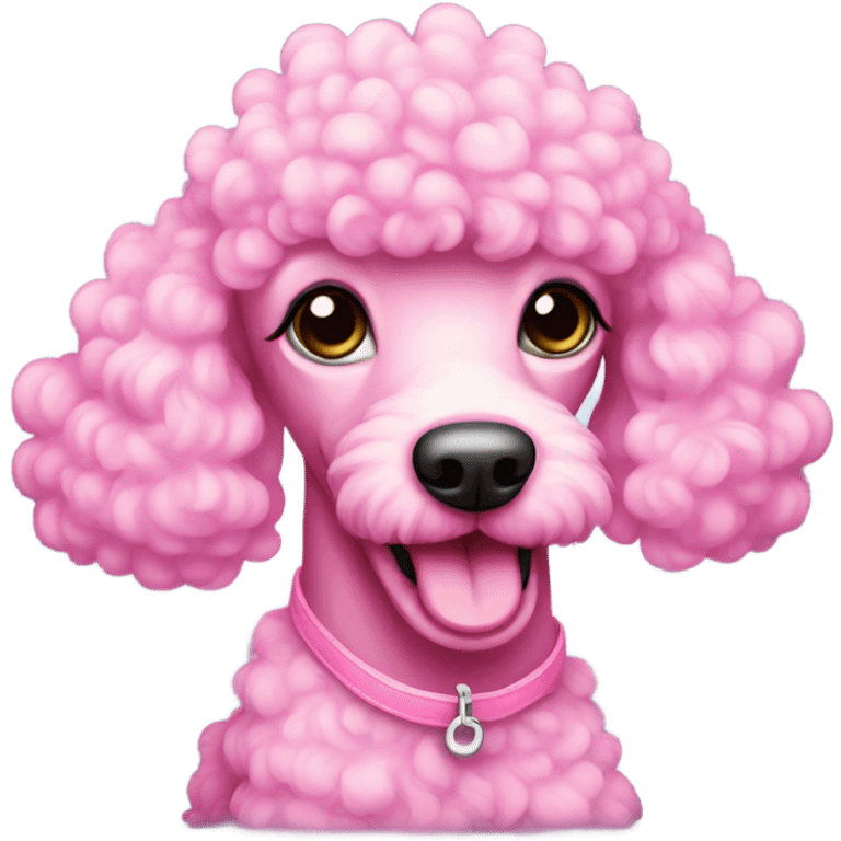 Pink poodle emoji