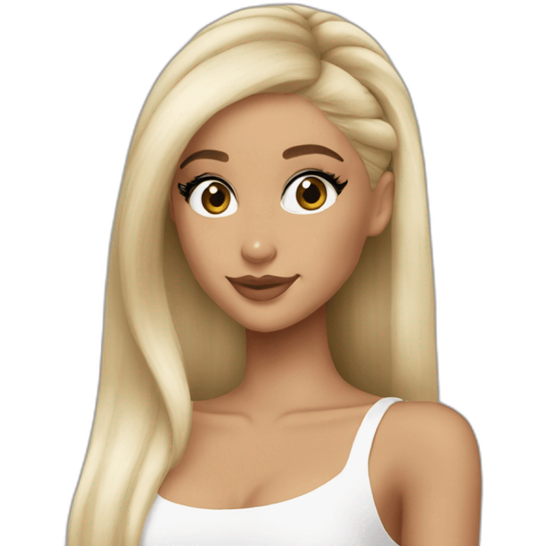 Ariana Grande blonde x emoji