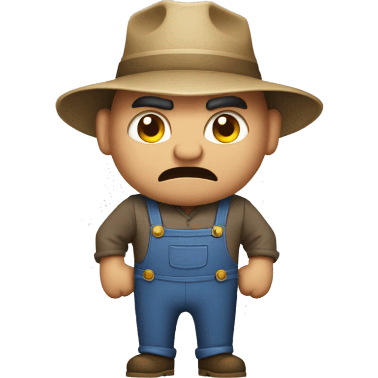 angry farmer emoji