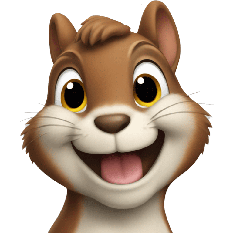 Happy squirrel emoji