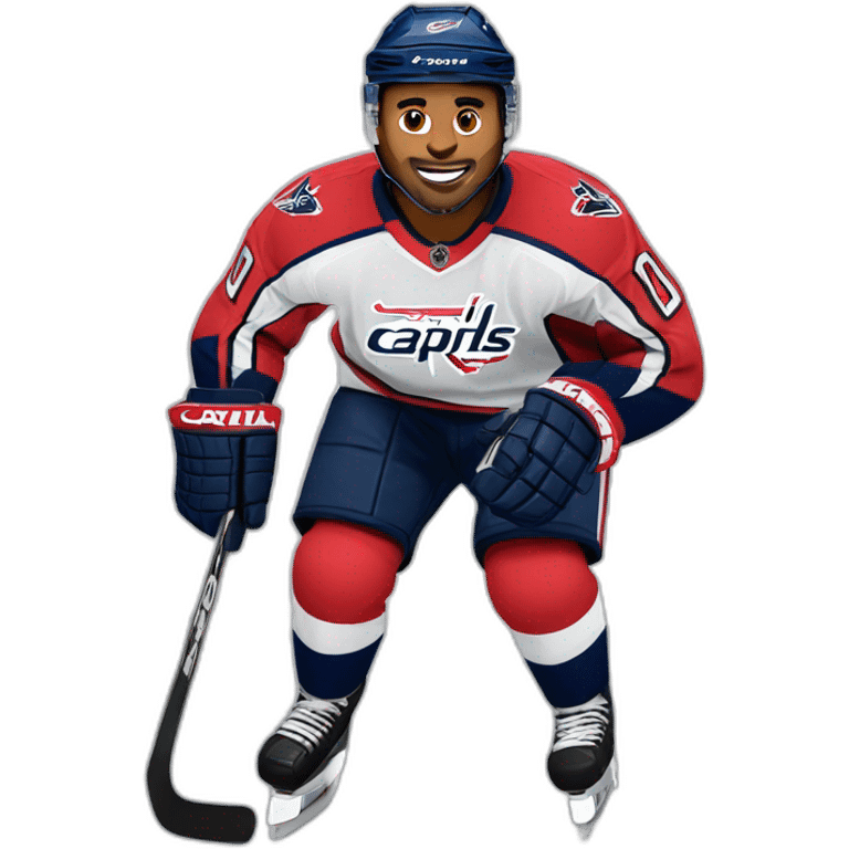 Hockey player for the capitals emoji