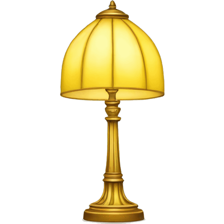 Yellow Tiffany lamp emoji