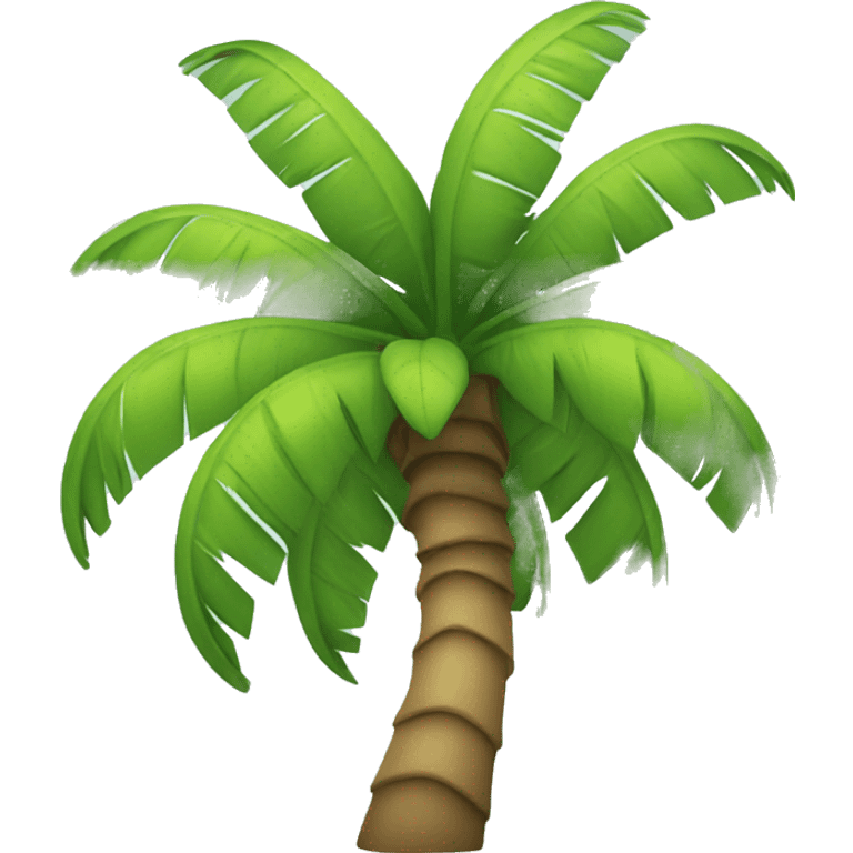 Palm tree smiling emoji