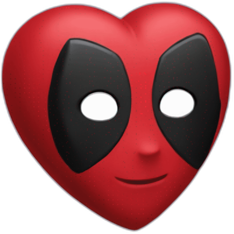 deadpool with heart emoji